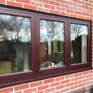 Коричневое противопожарное окно / серия FRM1172